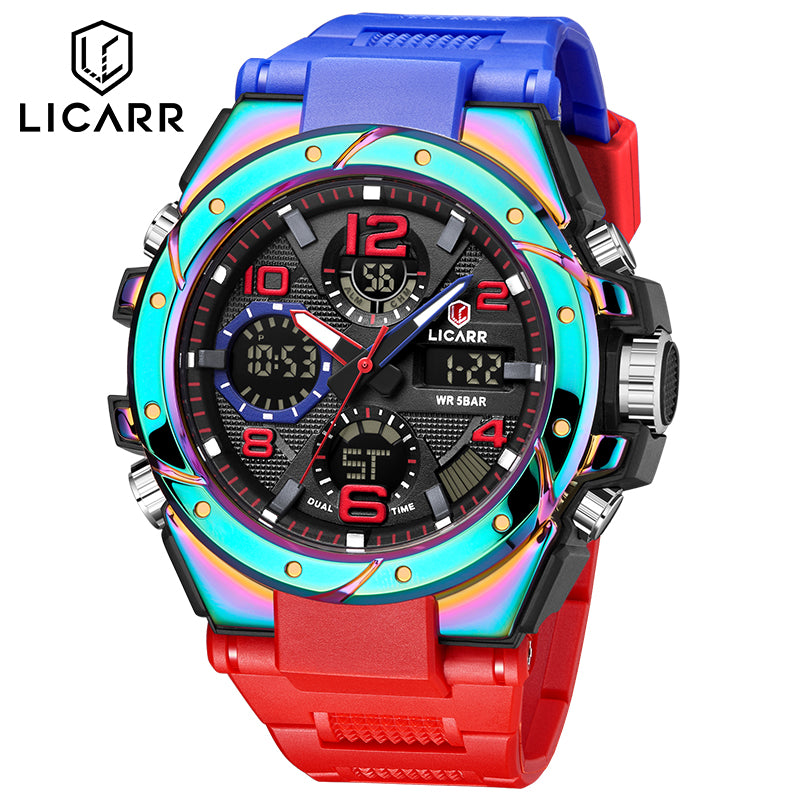 LICARR Sports Waterproof Multifunctional Men's Watch