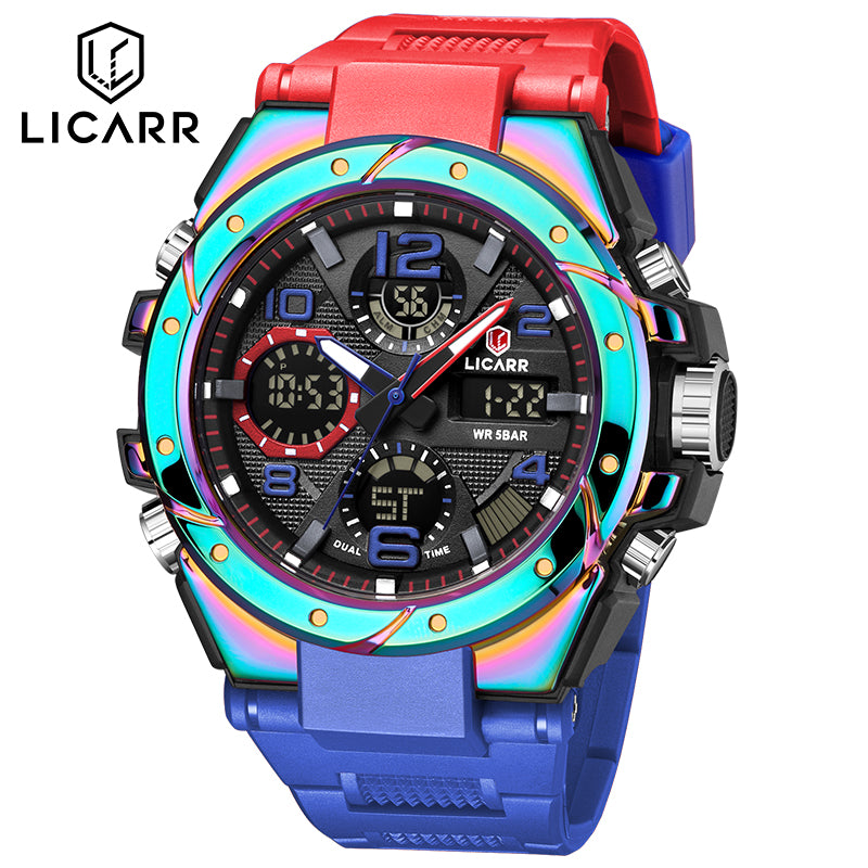 LICARR Sports Waterproof Multifunctional Men's Watch