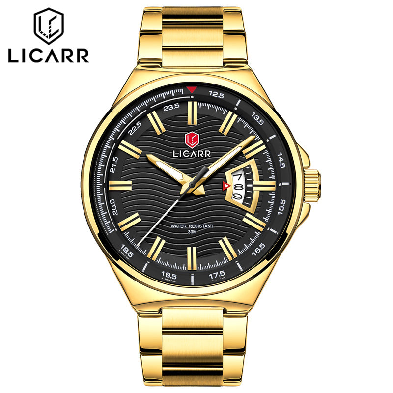 LICARR Brand Waterproof Men's Watch Original Date