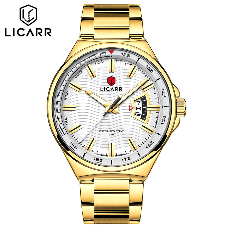 LICARR Brand Waterproof Men's Watch Original Date