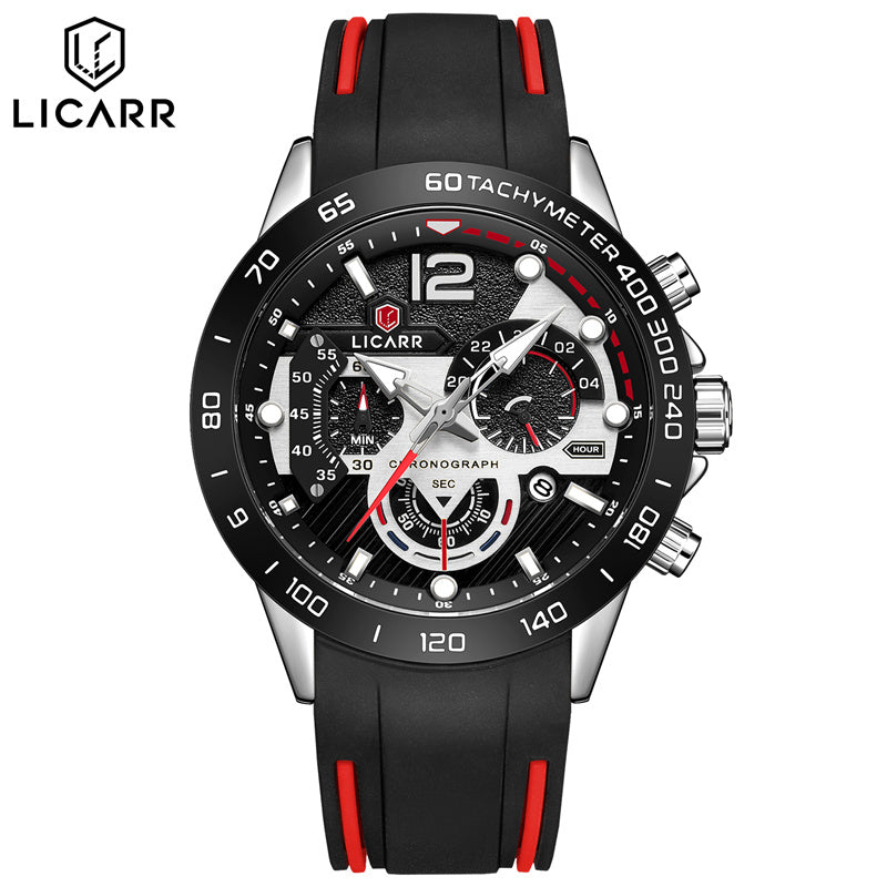 LICARR Watch - Chronograph Functionality & Durability - 30M Waterproof for Daily Life