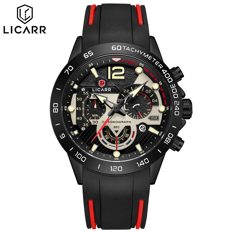 LICARR Watch - Chronograph Functionality & Durability - 30M Waterproof for Daily Life