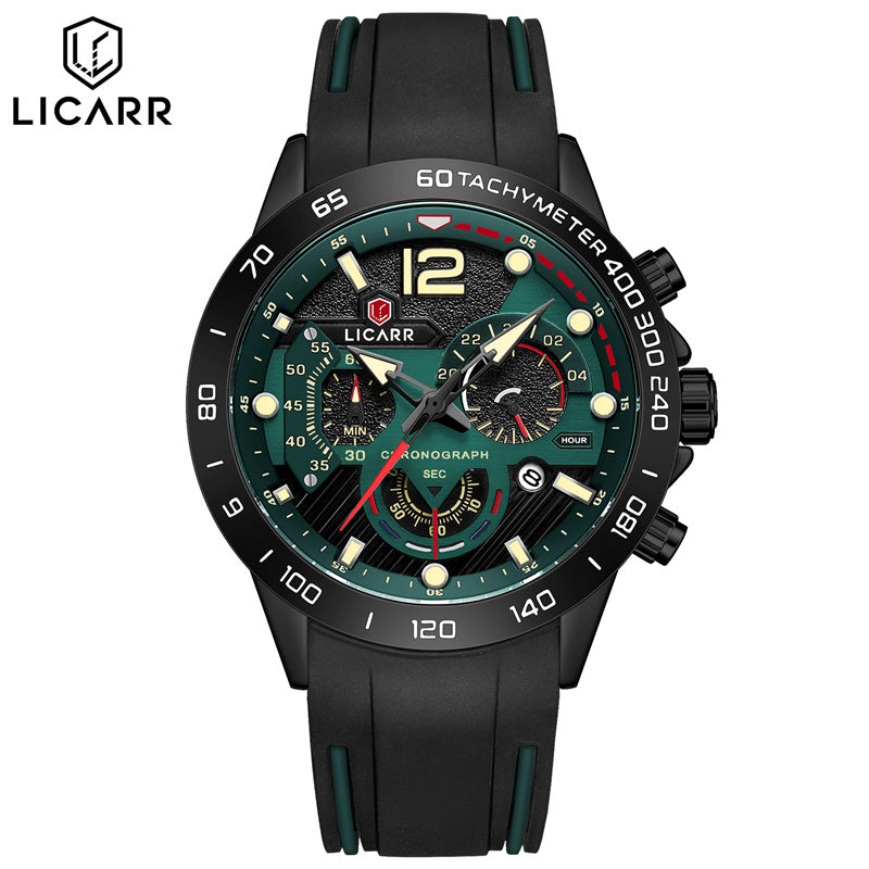 LICARR Watch - Chronograph Functionality & Durability - 30M Waterproof for Daily Life