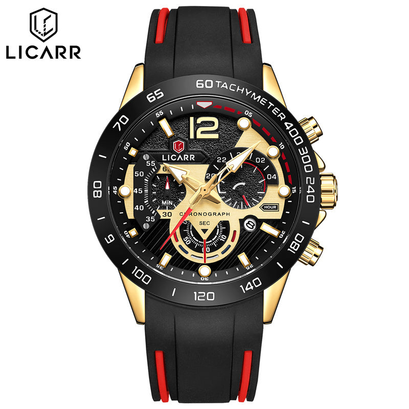 LICARR Watch - Chronograph Functionality & Durability - 30M Waterproof for Daily Life