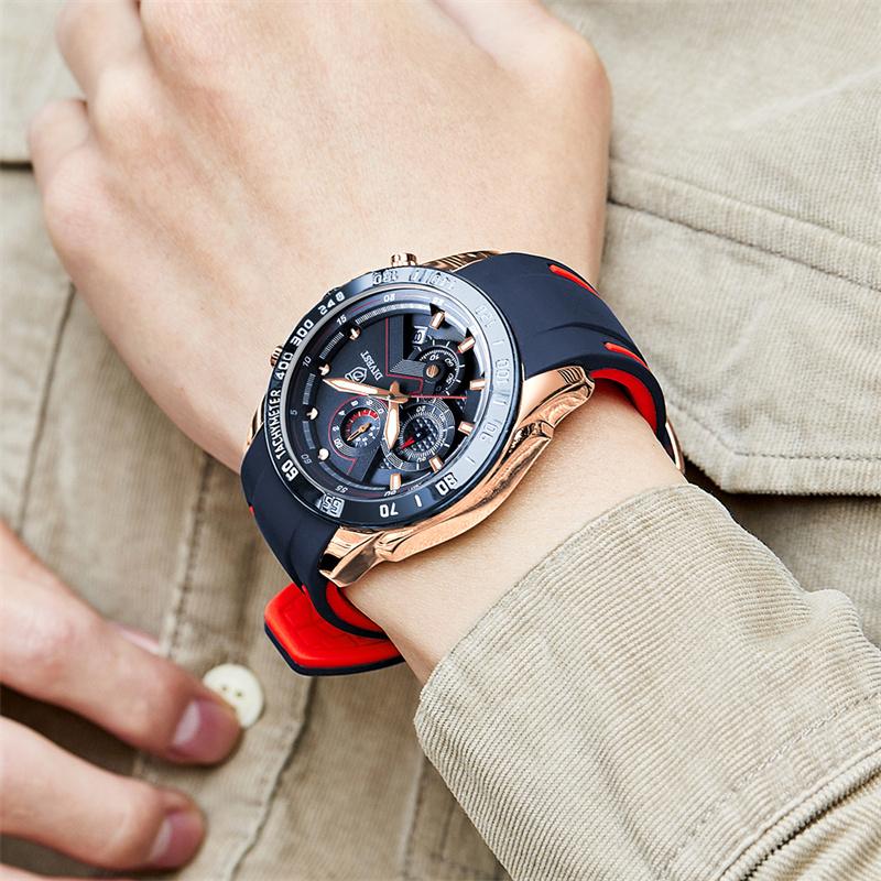 DIVEST Top Brand Men's Watches Original Business Fashion Casual Sport Quartz Lumninous Men Watch Waterproof Date 9023