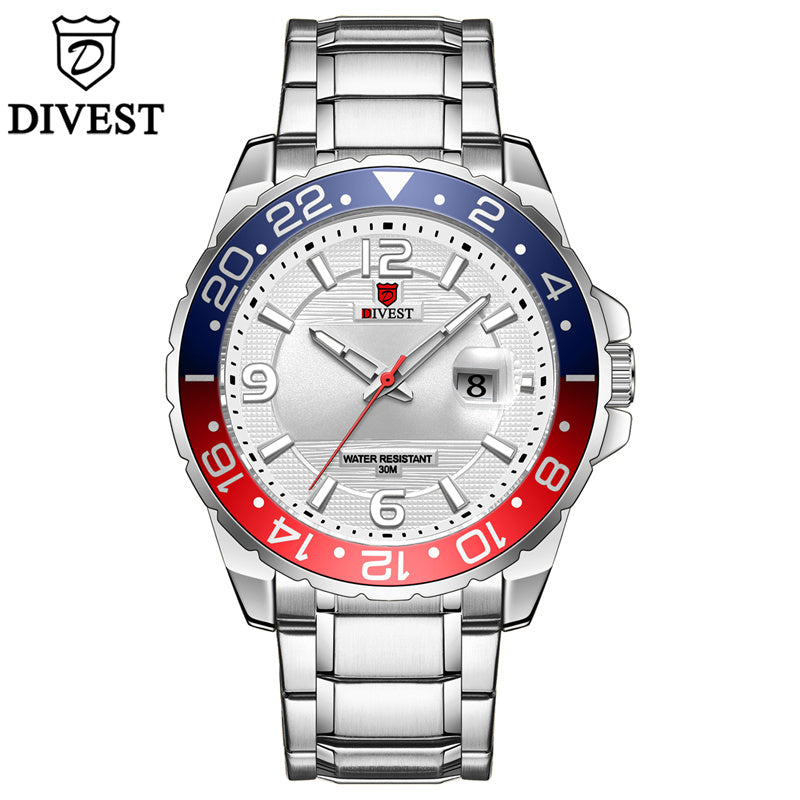 DIVEST Original Waterproof Top Brand Men Watch Fashion Casual Luminous Men's Watches Quartz 9029