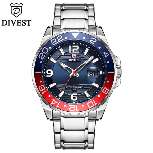 DIVEST Original Waterproof Top Brand Men Watch Fashion Casual Luminous Men's Watches Quartz 9029