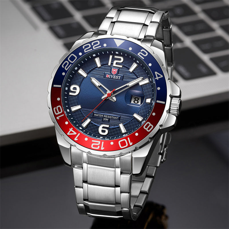 DIVEST Original Waterproof Top Brand Men Watch Fashion Casual Luminous Men's Watches Quartz 9029