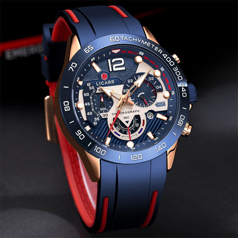 LICARR Watch - Chronograph Functionality & Durability - 30M Waterproof for Daily Life