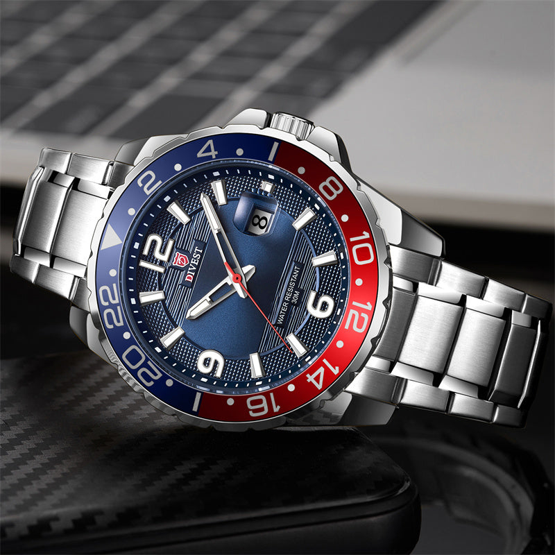 DIVEST Original Waterproof Top Brand Men Watch Fashion Casual Luminous Men's Watches Quartz 9029