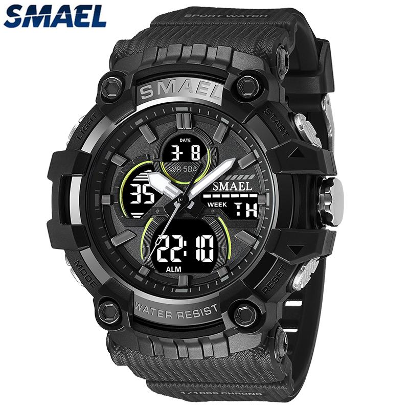 SMAEL Sports Digital Quartz Waterproof Men's Watches